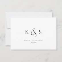 Bröllop tacksamhet för elegantens minimalistiska s