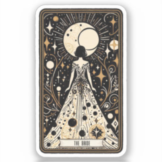 Bröllop Tarot Bride Klistermärken