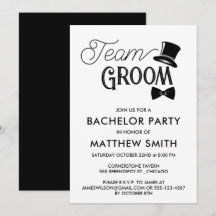 Bröllop Team Groom Bachelor Party