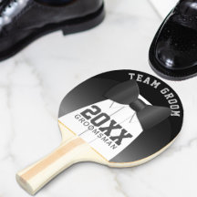Bröllop Team Groom Groomsman Ping Pong Paddle