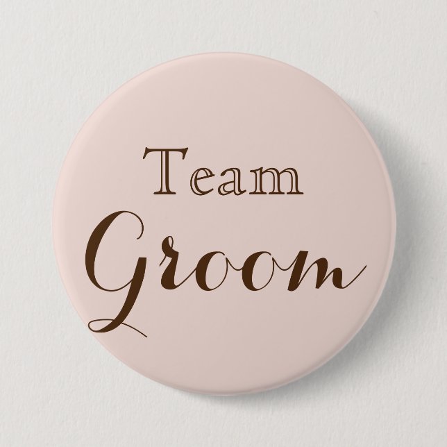 Bröllop Team Groom Knapp (Framsida)