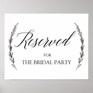 Bröllop-tecken - Bord Laurel-Bröllop-signalen rese Poster