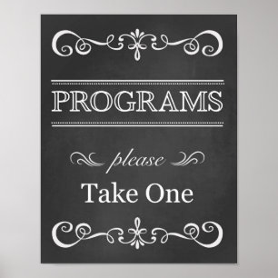 Bröllop-tecken - Bröllopsprogram-kontrollpanelstec Poster