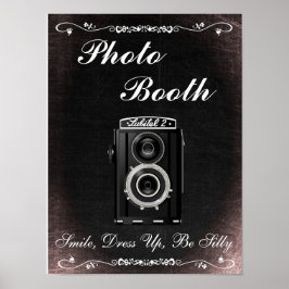Bröllop-tecken för fotobooth, chalkboard stil poster