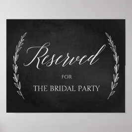 Bröllop-tecken - reserverat Bord-skylttecken Poster