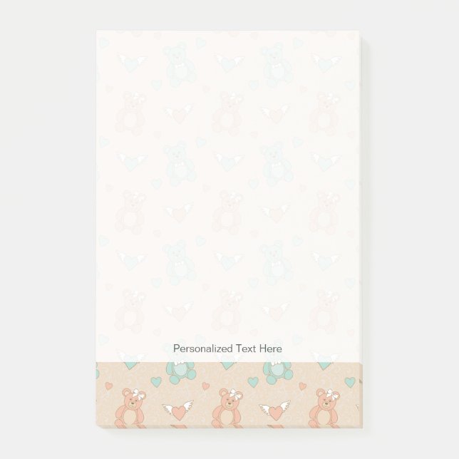 Bröllop teddies post-it block (Framsida)
