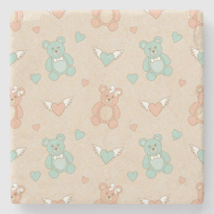 Bröllop teddies stenunderlägg