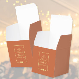 Bröllop Terracotta Guld Presentaskar