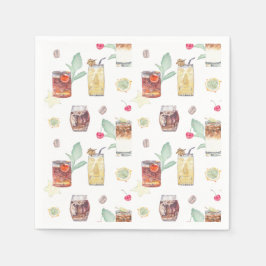 Bröllop Tiki Pub Cocktail Napkins Pappersservett