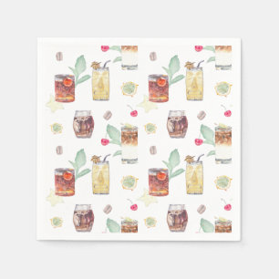 Bröllop Tiki Pub Cocktail Napkins Pappersservett