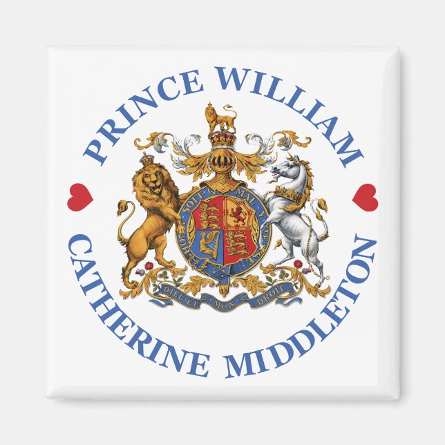 Bröllop till prins William och Catherine Middleton Magnet (Framsidan)