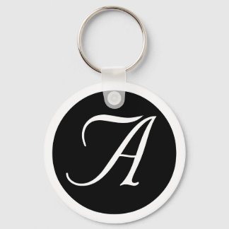 Bröllop, Tillfällen Monogram Black Nyckelring