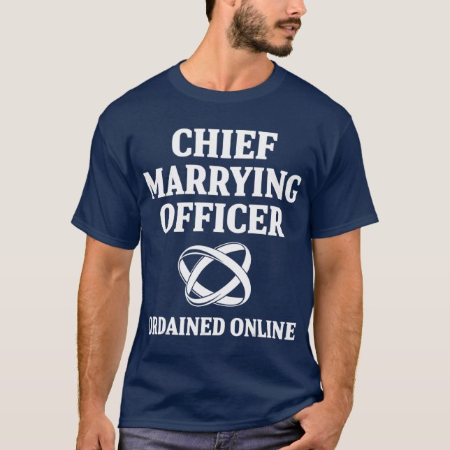 Bröllop tjänstemannen Internet Ordached Gift T Shirt (Framsida)