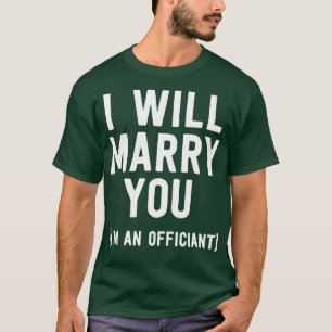 Bröllop-tjänstemannen Shirt I ska Marry er beslagt T