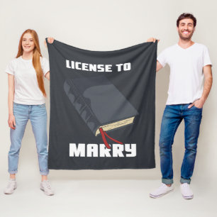Bröllop-tjänstlicens till Marry Fleecefilt