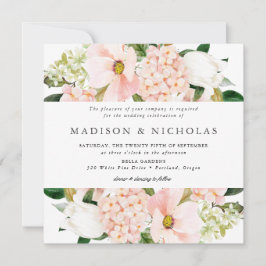 Bröllop-torget vår  Blommigten Inbjudningar