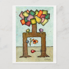 "Bröllop Träd" vykort