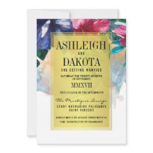 Bröllop | Tropiska vattenfärgsblommor