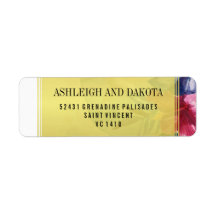 Bröllop | Tropiska vattenfärgsblommor