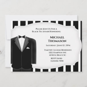 Bröllop Tux Sigmaringest invation Inbjudningar