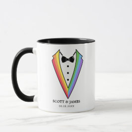 Bröllop Tuxedo Gay LGBTQ+-kaffe Mugg