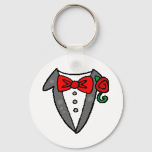 Bröllop Tuxedo-nyckelkedjan Nyckelring