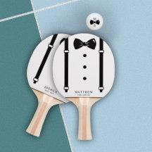 Bröllop Tuxedo Suspenders Bow Tie Groomsman