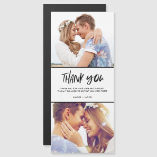 Bröllop Two Photo Tackto You Card