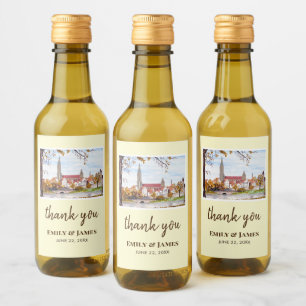 Bröllop Ulm Minster Tyskland Farida Greenfield Vinetikett