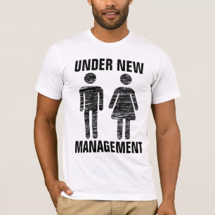 BRÖLLOP "UNDER NEW MANAGEMENT" T-SHIRTS