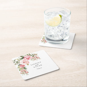 Bröllop Underlägg Papper Kvadrat