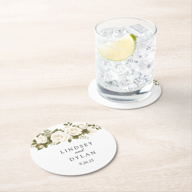 Bröllop Underlägg Papper Rund (Insitu)