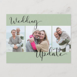 Bröllop Update 3 Photo Sage Grönt Postpone Bröllop Vykort