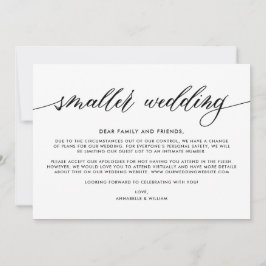 Bröllop Update | Mindre Bröllop Meddelande