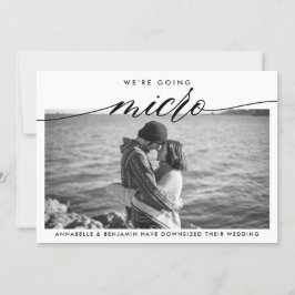 Bröllop Update | Vi går mikro Meddelande