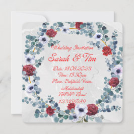 Bröllop-uppsättning: inbjudan