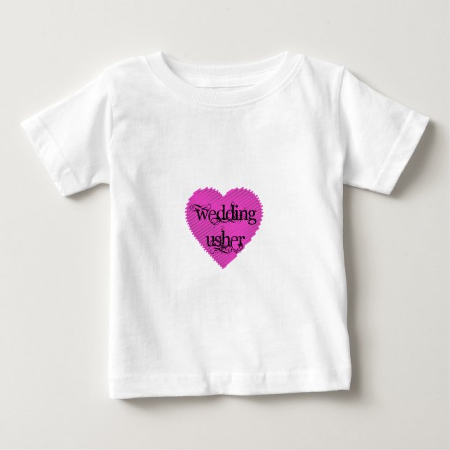 Bröllop Usher Tee Shirt (Framsida)