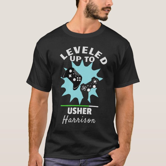 Bröllop Usher-utjämnad spelerfunktion T-Shirt (Framsida)