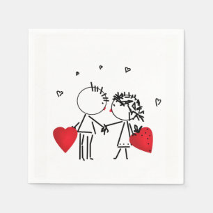 Bröllop , Valenine , kärlek Pappersservett