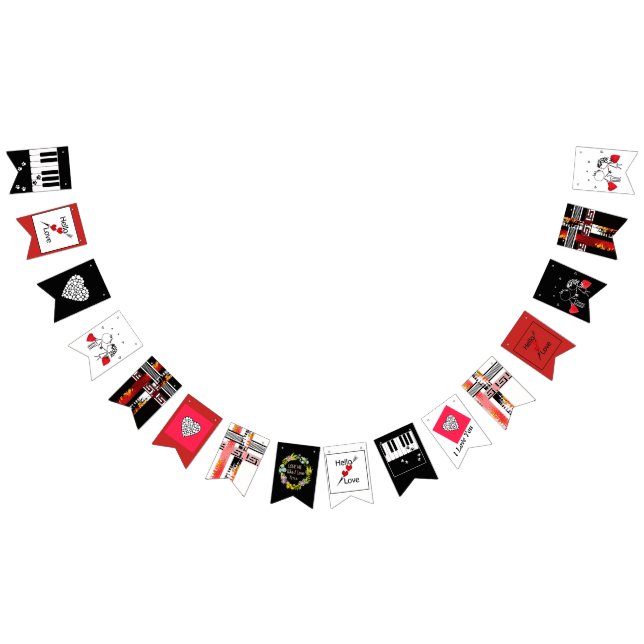 Bröllop , Valenine , kärlek Vimplar (Alla)