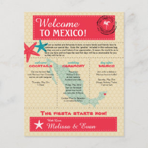 Bröllop Välkommen Brev till Riviera Maya Mexico