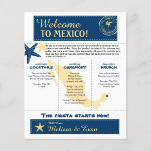 Bröllop Välkommen Brev till Riviera Maya Mexico