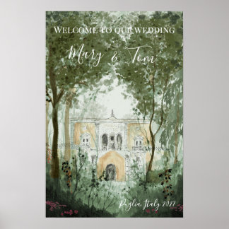 Bröllop Välkommen Castle Dreams Poster