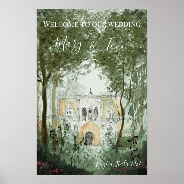 Bröllop Välkommen Castle Dreams Poster (Framsidan)