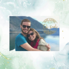 Bröllop Välkommen Modern Beach Tilläggskort