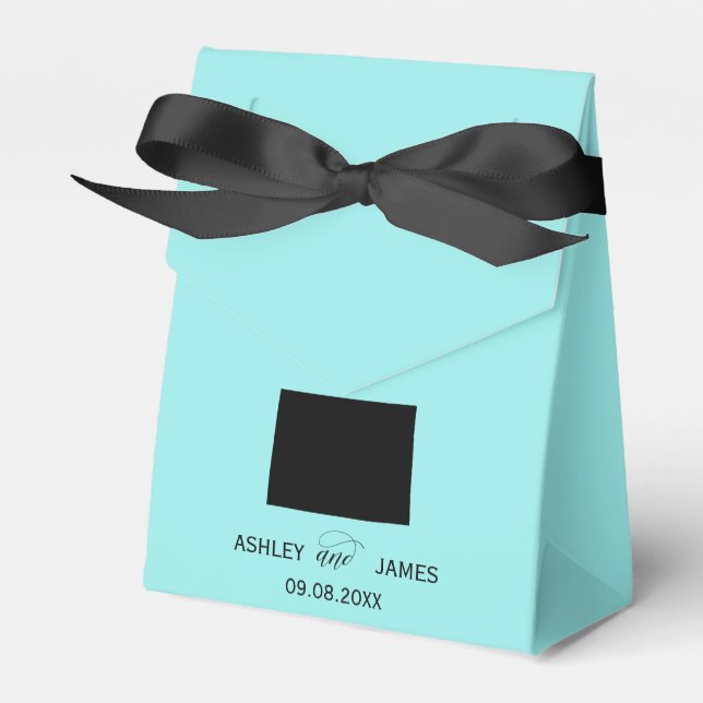 Bröllop Välkommen till Colorado Favor Box, delstat Presentaskar (Framsidan Sidan)