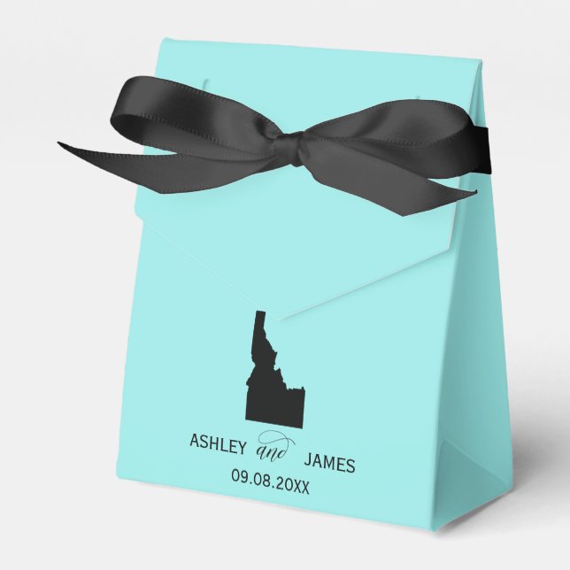 Bröllop Välkommen till Idaho Favor Box State Karta Presentaskar (Framsidan Sidan)