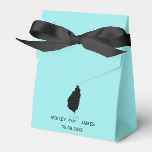 Bröllop Välkommen till St. Lucia Kart Favor Box Presentaskar
