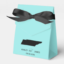 Bröllop Välkommen till Tennessee Favor Box, Karta Presentaskar