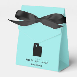 Bröllop Välkommen till Utah Favor Box, Karta Presentaskar